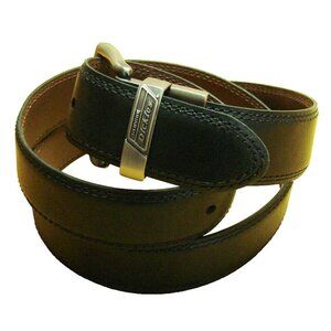 Genuine Dickies Mens Size 40 Two in One Reversible Black Brown Belt Silver NWT
